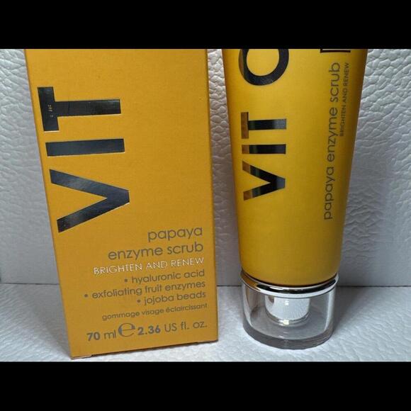 Rodial VIT C Papaya Enzyme Scrub Jojoba Beads 2.36 oz/ 70 ml Expires 7/2027 - Picture 2 of 3